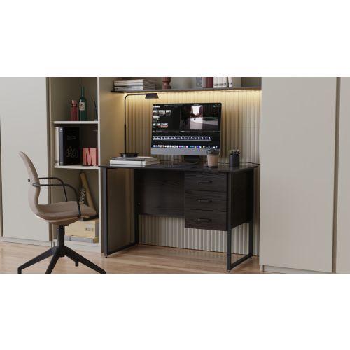Комп'ютерний стіл Ferrum-decor Гаррі 75x120x70 білий ДСП Біле 32мм