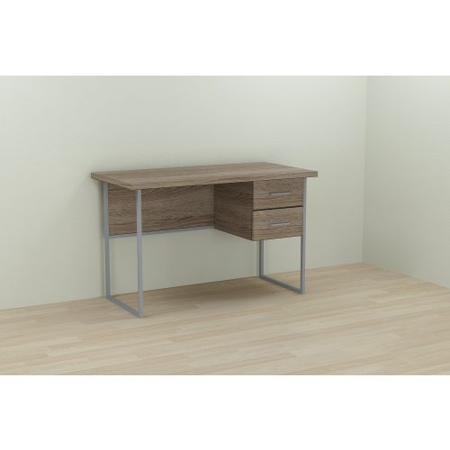 Комп&#039;ютерний стіл Ferrum-decor Дакота 75x120x70 сірий ДСП Дуб Сонома Трюфель 32мм