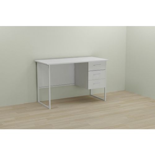 Комп'ютерний стіл Ferrum-decor Гаррі 75x120x70 білий ДСП Біле 16мм