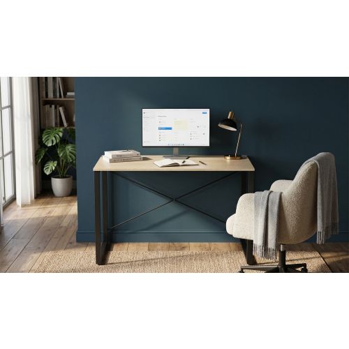 Стіл письмовий Ferrum-decor Серії Конект 75x120x60 Чорний метал ДСП Дуб Кремона Торро 16 мм (XK00912)