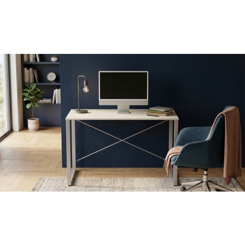 Стіл письмовий Ferrum-decor Серії Конект 75x120x60 Сірий метал ДСП Кашемір 16 мм (XK00911)
