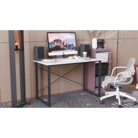Комп'ютерний стіл Ferrum-decor Дейв 75x100x60 чорний ДСП Біле 16мм
