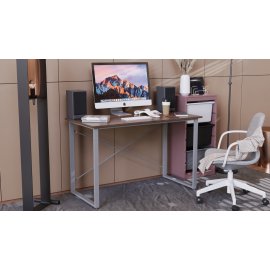 Компьютерный стол Ferrum-decor Дейв 75x120x70 серый ДСП Дуб Сан-Марино 16мм