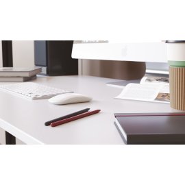 Письменный стол Ferrum-decor Дейв 75x120x70 серый ДСП Белое 16мм
