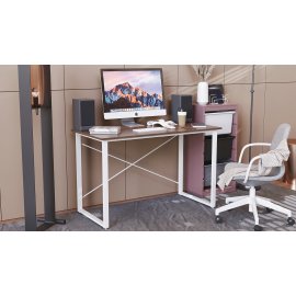 Комп'ютерний стіл Ferrum-decor Дейв 75x100x70 білий ДСП Дуб Сонома Труфель 16мм