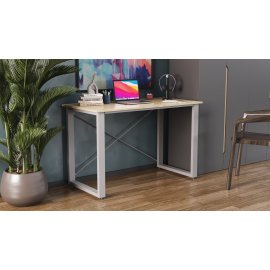 Письменный стол Ferrum-decor Драйв 750x1200x700 Серый металл ДСП Дуб Сонома 16 мм (DRA095)