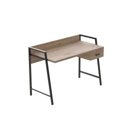 Письмовий стіл з ящиками Ferrum-decor Оскар 750x1200x600 метал Чорний ДСП Дуб Сан-Маріно 16 мм (OSK0002)