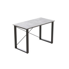 Письменный стол Ferrum-decor Драйв 750x1400x600 Черный металл ДСП Бетон 32 мм (DRA175)
