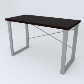 Письмовий стіл Ferrum-decor Драйв 750x1000x700 Сірий метал ДСП Венге Магія 32 мм (DRA199)