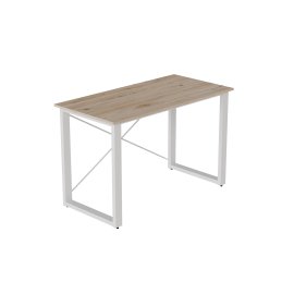 Письмовий стіл Ferrum-decor Драйв 750x1400x700 Білий метал ДСП Дуб Сан-Маріно 32 мм (DRA247)
