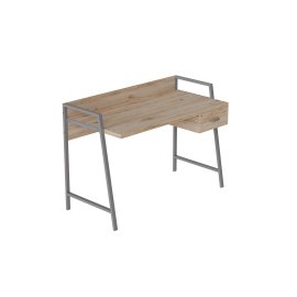 Письмовий стіл Ferrum-decor Комфорт 750x1000x600 Сірий метал ДСП Дуб Сан-Маріно 32 мм (KOMF009)