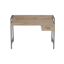 Письмовий стіл Ferrum-decor Комфорт 750x1000x600 Сірий метал ДСП Дуб Сан-Маріно 32 мм (KOMF009)