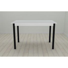 Стол кухонный Ferrum-decor Бенита 75x120x60 Черный ДСП Белое 16мм (BEN0001)