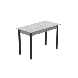 Стол кухонный Ferrum-decor Бенита 75x120x70 Черный ДСП Бетон 16мм (BEN0014)
