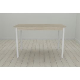 Стол кухонный Ferrum-decor Бенита 75x120x60 Белый ДСП Сонома 16мм (BEN0025)
