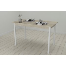 Стол кухонный Ferrum-decor Бенита 75x120x80 Белый ДСП Сонома 16мм (BEN0039)