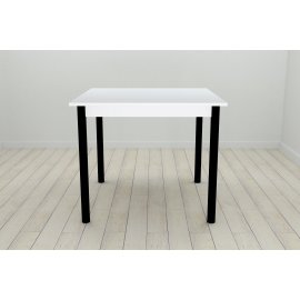 Стол кухонный Ferrum-decor Агата 75x90x90 Черный ДСП Белое 16мм (AGA0001)
