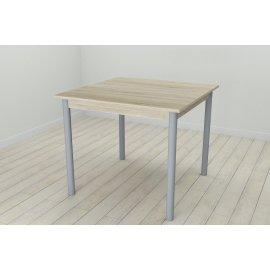 Кухонний стіл Ferrum-decor Агата 75x80x80 Сірий ДСП Сонома 16мм (AGA0046)