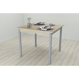 Кухонний стіл Ferrum-decor Агата 75x90x90 Сірий ДСП Сонома 16мм (AGA0053)