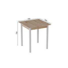 Стол кухонный Ferrum-decor Диего 75x70x70 Белый ДСП Сан-Марино 16мм (DIE0030)