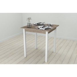 Стол кухонный Ferrum-decor Диего 75x70x70 Белый ДСП Сонома Трюфель 16мм (DIE0033)