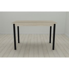 Кухонний стіл Ferrum-decor Маріо 75x120x60 Чорний ДСП Сонома 16мм (MAR0004)
