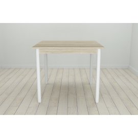 Кухонний стіл Ferrum-decor Агата 75x90x90 Білий ДСП Сонома 16мм (AGA0025)