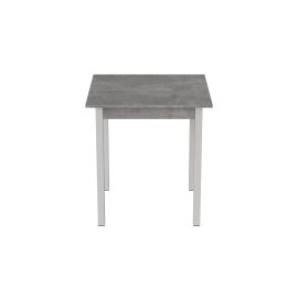 Стол кухонный Ferrum-decor Диего 75x90x90 Белый ДСП Бетон 16мм (DIE0028)