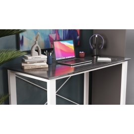Письменный стол Ferrum-decor Драйв 750x1000x700 Белый металл ДСП Сосна Кембра 16 мм (DRA080)