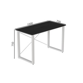 Письмовий стіл Ferrum-decor Драйв 750x1000x700 Білий метал ДСП Сосна Кембра 32 мм (DRA206)