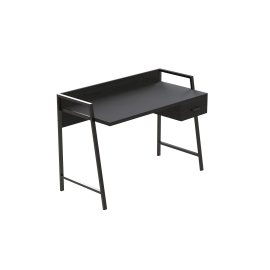 Письмовий стіл Ferrum-decor Комфорт 750x1200x600 Чорний метал ДСП Сосна Кембра Магія 32 мм (KOMF024)