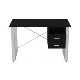Письмовий стіл з ящиками Ferrum-decor Оскар 750x1200x600 метал Білий ДСП Сосна Кембра 16 мм (OSK0010)
