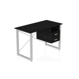 Письмовий стіл з ящиками Ferrum-decor Оскар 750x1200x600 метал Білий ДСП Сосна Кембра 16 мм (OSK0010)
