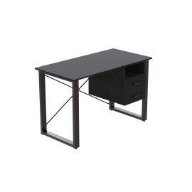 Письменный стол с ящиками Ferrum-decor Оскар  750x1200x600 металл Черный ДСП Сосна Кембра 16 мм (OSK0003)