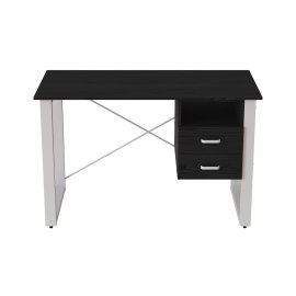 Письмовий стіл з ящиками Ferrum-decor Оскар 750x1200x700 метал Білий ДСП Сосна Кембра 16 мм (OSK0052)