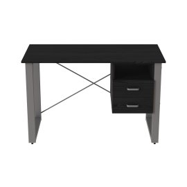 Письмовий стіл з ящиками Ferrum-decor Оскар 750x1200x700 метал Сірий ДСП Сосна Кембра 16 мм (OSK0059)