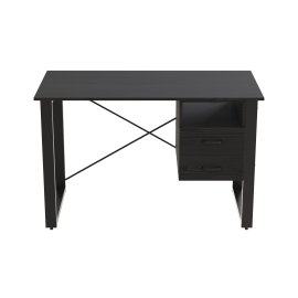 Письмовий стіл з ящиками Ferrum-decor Оскар 750x1200x700 метал Чорний ДСП Сосна Кембра 16 мм (OSK0045)
