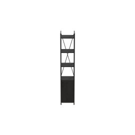Этажерка 4/34 Ferrum-decor Серии Конект с тумбой 179x34x28 Черный ДСП Сосна Кембра (FD1044)