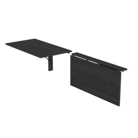 Обідній стіл-трансформер Ніка стіновий Ferrum-decor 420x900x500 Чорний метал ДСП Венге Магія 16 мм (NIKA003)