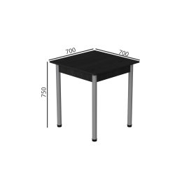 Стол кухонный Ferrum-decor Агата 75x70x70 Серый ДСП Сосна Кембра 16мм (AGA0059)