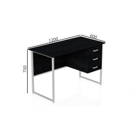 Комп'ютерний стіл Ferrum-decor Гаррі 75x120x60 білий ДСП Сосна Кембра 16мм