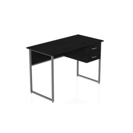 Письменный стол Ferrum-decor Дейв 75x100x60 серый ДСП Белое 16мм