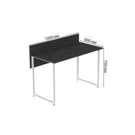 Комп'ютерний стіл Ferrum-decor Скай 75x100x60 білий ДСП Сосна Кембра 16мм