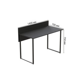 Комп'ютерний стіл Ferrum-decor Скай 75x140x70 чорний ДСП Сосна Кембра 16мм