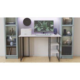 Комп'ютерний стіл Ferrum-decor Кевін 75x100x70 чорний ДСП Біле 16мм