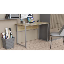 Письменный стол Ferrum-decor Коди 75x120x60 серый ДСП Дуб Сонома 16мм