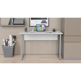 Письменный стол Ferrum-decor Коди 75x100x70 серый ДСП Белое 16мм