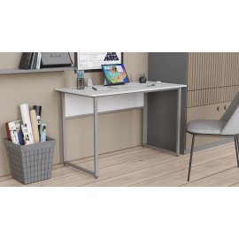 Письменный стол Ferrum-decor Коди 75x100x70 серый ДСП Белое 16мм