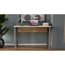 Письменный стол Ferrum-decor Курт 75x120x70 серый ДСП Дуб Сонома 16мм