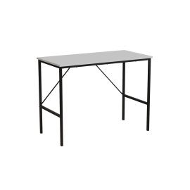 Стол письменный Line Тайм Ferrum-decor 750x1000x500 Черный металл ДСП Белый 16 мм (TIME101)
